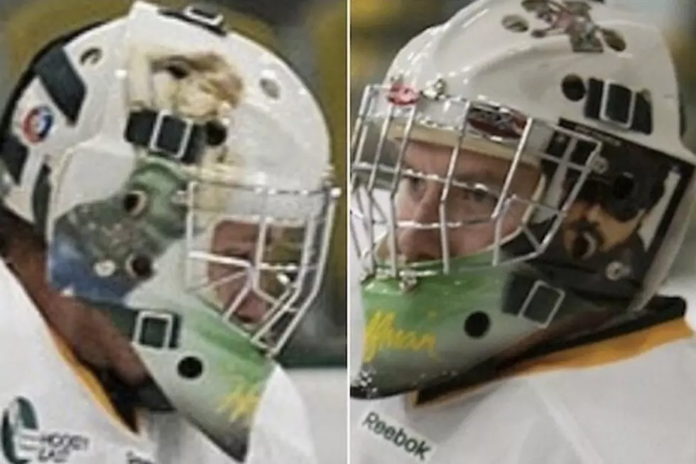 Taylor Swift and Eric Church Make Unexpected Appearance on College Hockey Goalie&#8217;s Mask