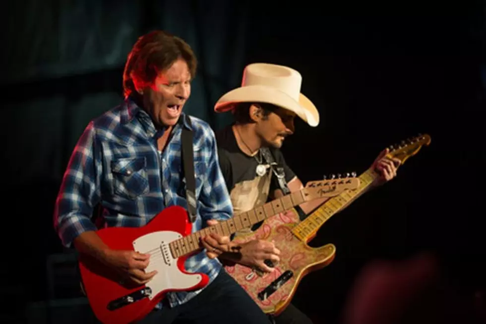 Brad Paisley Joined by John Fogerty, Chris Young in a Wheelchair at California Show