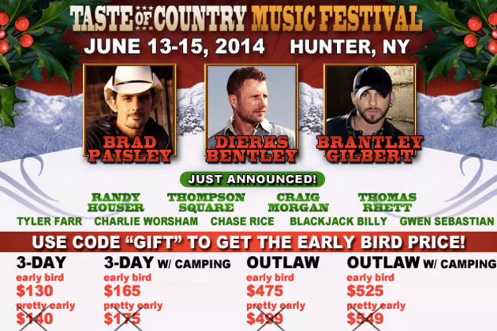 Nine Great Artists Added to 2014 Taste of Country Music Festival Lineup