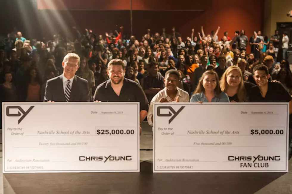 Chris Young, Fan Club Make Donations to School of the Arts