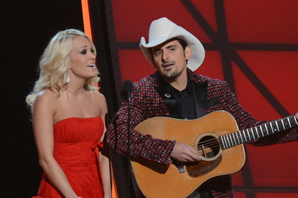 Brad Paisley Plotting How to &#8216;Address&#8217; Carrie Underwood&#8217;s Pregnancy During CMA Awards