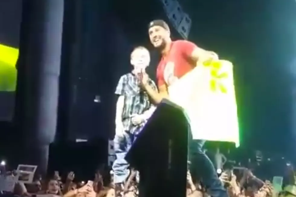 Little Boy Crashes Luke Bryan’s Party in Tampa, Steals Mic and the Show [Watch]