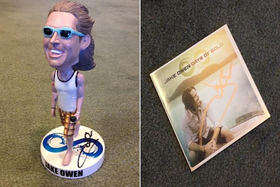 Win a Jake Owen Signed CD, Custom Bobblehead + Backpack!