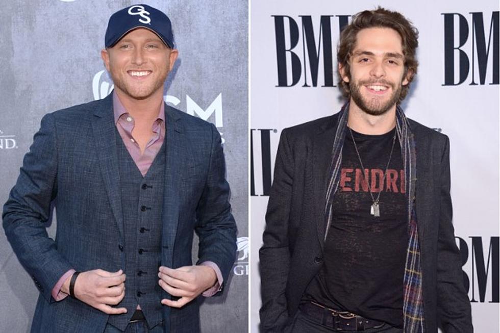 Cole Swindell, Thomas Rhett Practicing Their Camera Faces for the ACM Awards