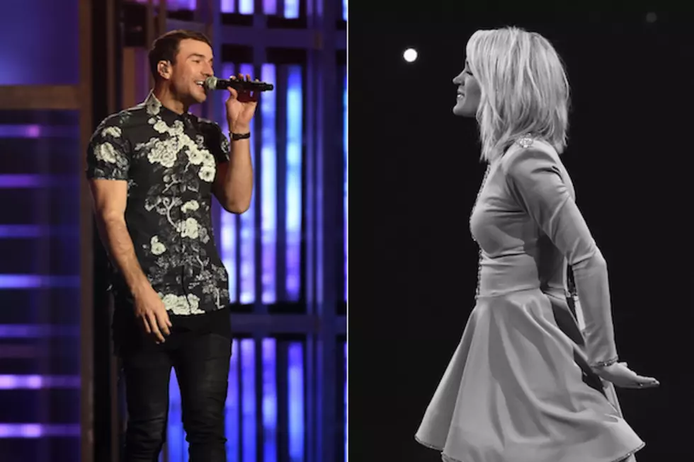 Sam Hunt and Carrie Underwood Get Pumped for the Grammys