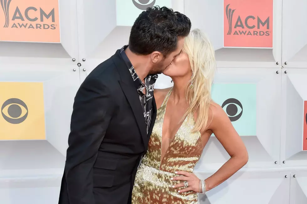 Luke and Caroline Bryan Heat Up ACM Awards Red Carpet With a Little PDA