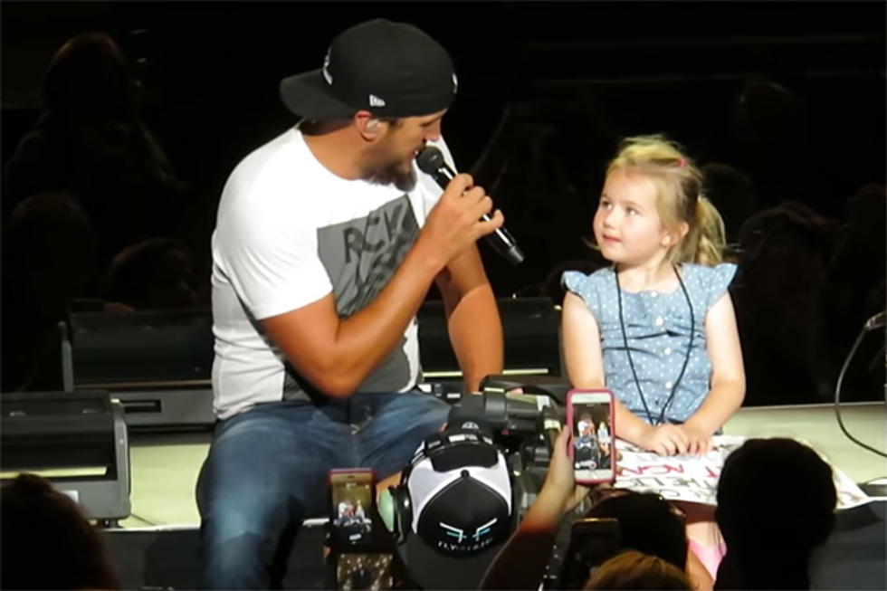 Another Ridiculously Cute Little Fan Steals the Show From Luke Bryan [Watch]