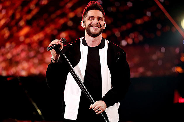 Thomas Rhett Is the &#8216;Star of the Show&#8217; at Double No. 1 Party