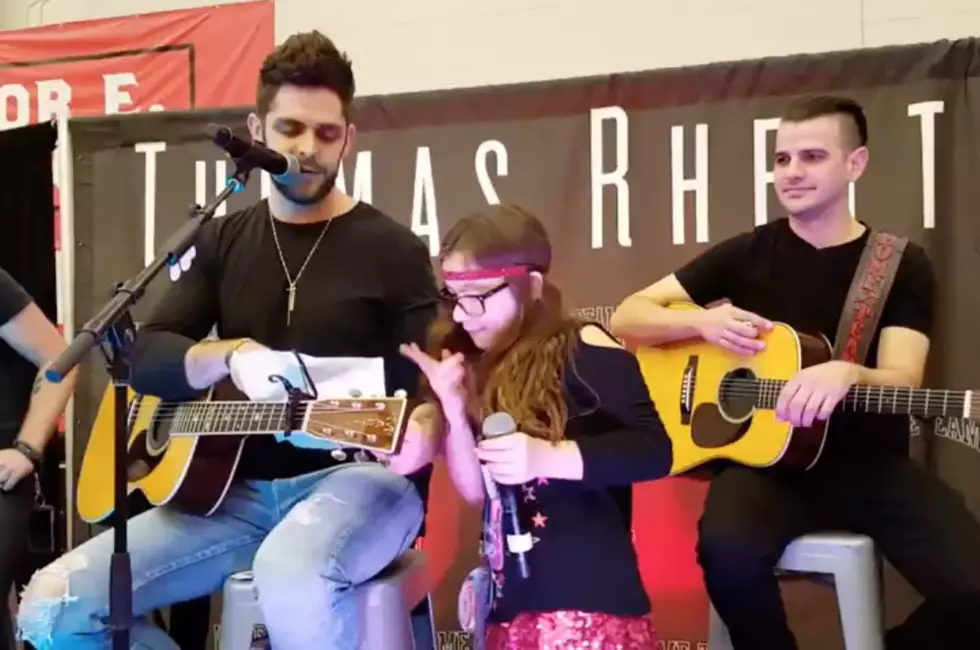 Thomas Rhett Accompanies 11-Year-Old Fan on Her Original Tune [Watch]