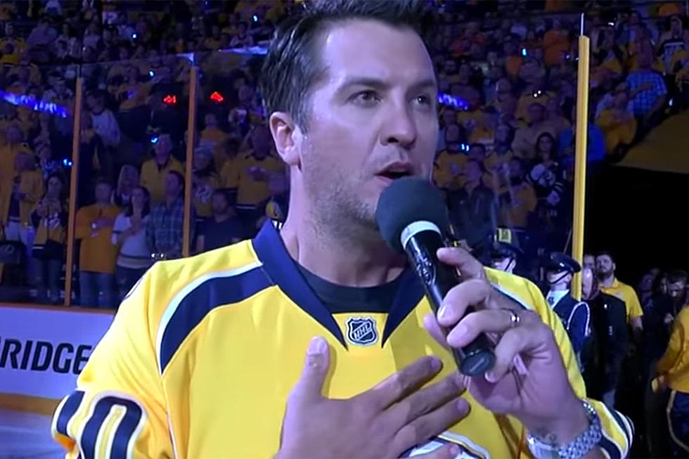 Luke Bryan Sings National Anthem Ahead of Nashville Predators Game 4 [Watch]