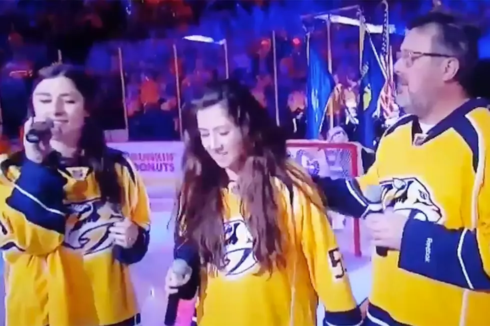 Vince Gill, Daughters Perform National Anthem Before Predators Game [Watch]