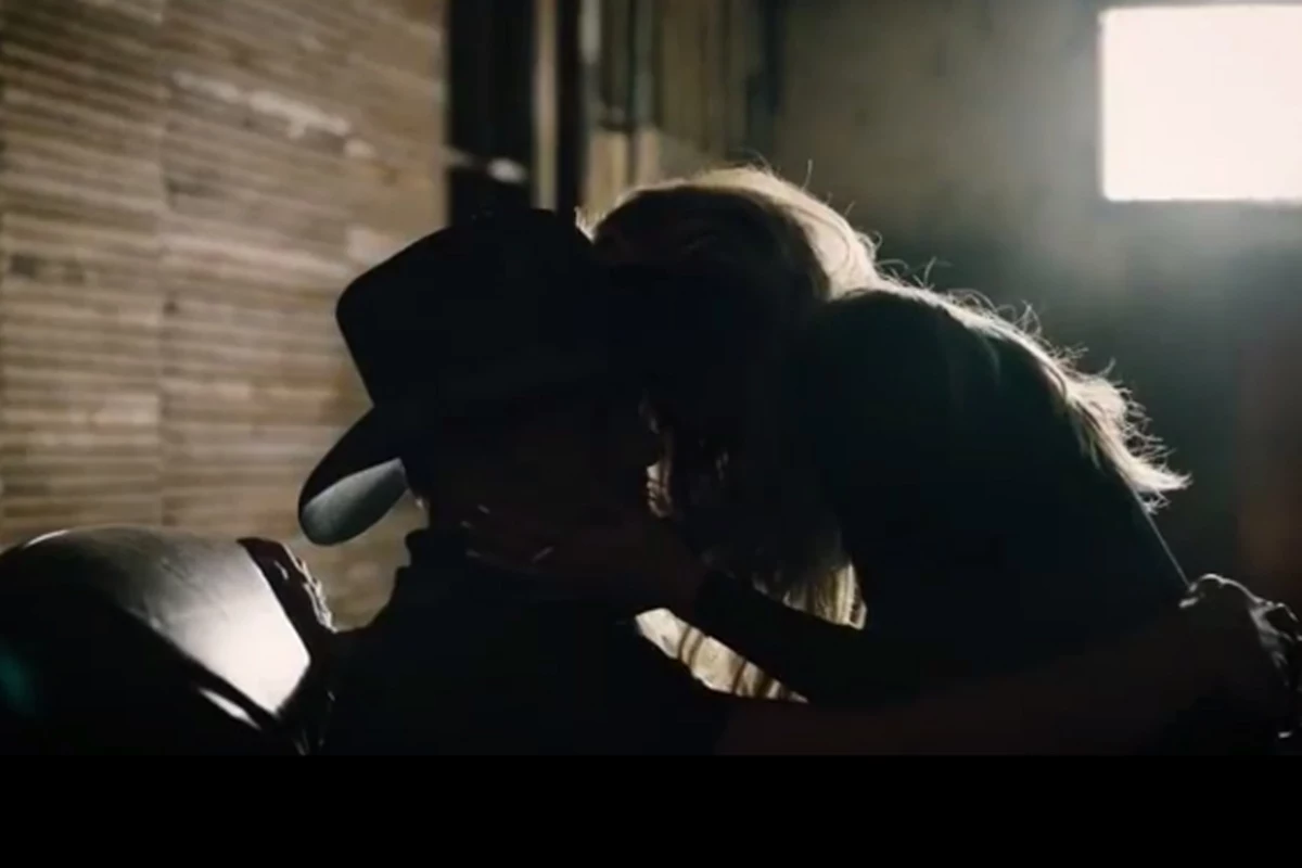 Tim McGraw Can't Watch Daughter's Kissing Scene in New Video