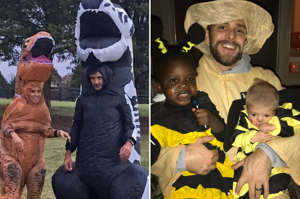 Luke Bryan as a T-Rex, Thomas Rhett’s Girls as Bees + More of the Best Halloween Costumes