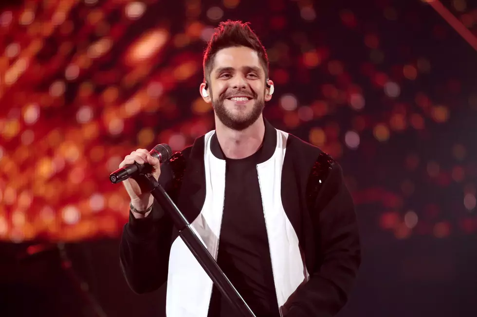 Thomas Rhett’s ‘Genius’ 2-Year-Old Is Adorable During Writing Practice [Watch]