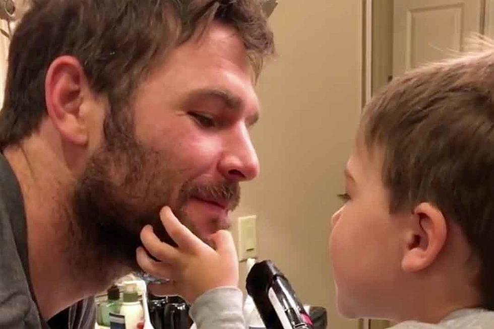 Carrie Underwood’s 3-Year-Old Son Shaving Mike Fisher Is Adorable and Dangerous