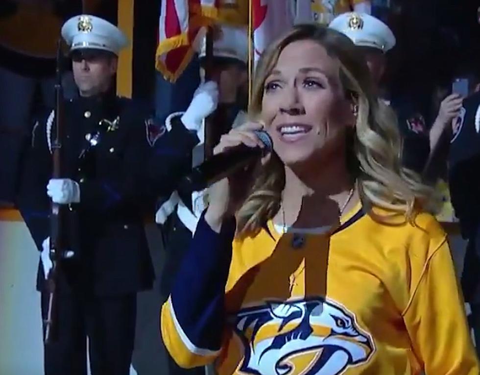 Sheryl Crow Delivers National Anthem at Nashville Predators Playoffs Game [Watch]