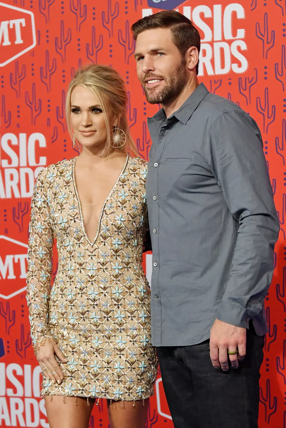 Carrie Underwood Brings Husband Mike Fisher To CMA Awards 2021