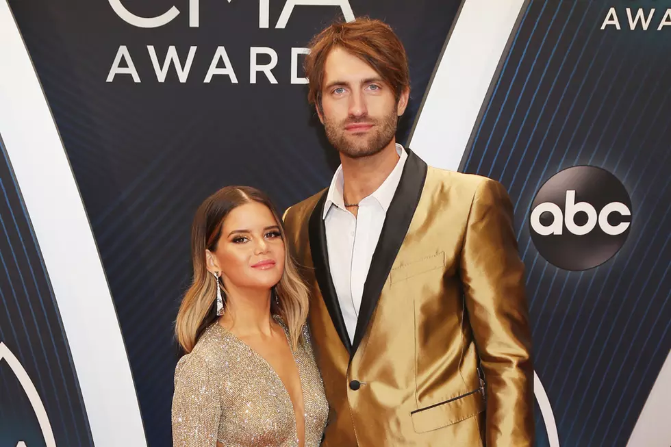 Maren Morris and Ryan Hurd Show Off 24-Karat Looks on CMAs Red Carpet