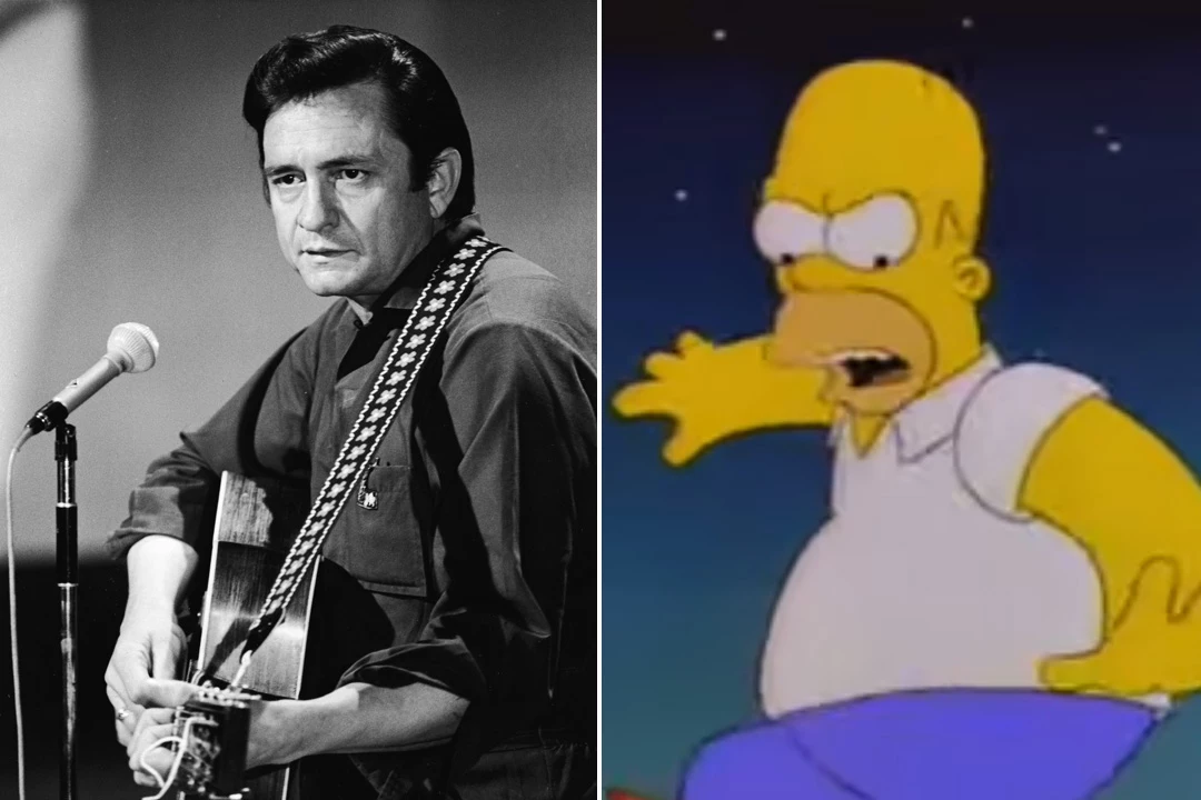 Country Music Memories: Johnny Cash Attacks Homer Simpson