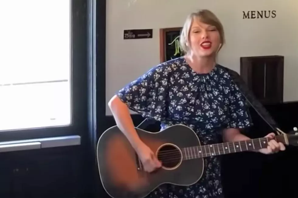 Taylor Swift Stops by Fans’ Engagement Party to Sing ‘King of My Heart’ [Watch]