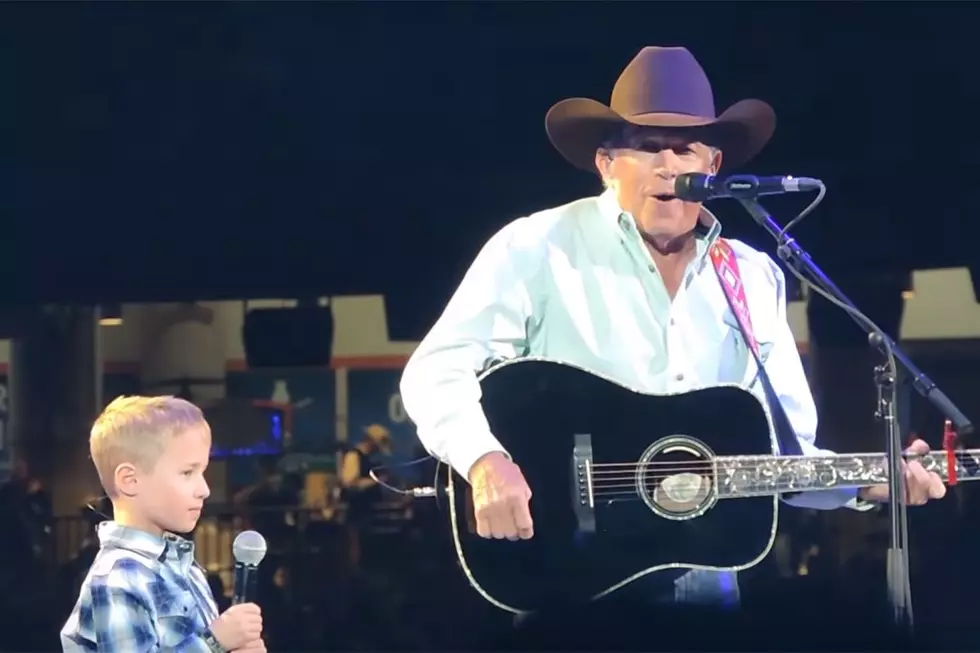 George Strait’s Grandson, Harvey, Joins Him for ‘God and Country Music’ Live in Houston [Watch]