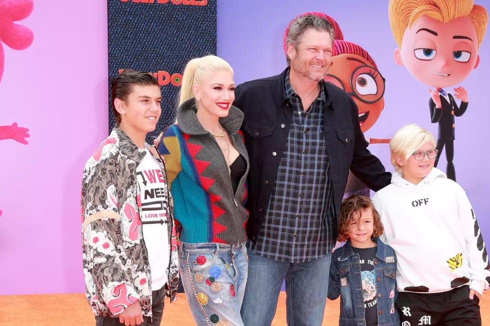 Blake Shelton&#8217;s Cool Points Went Up When He Took Gwen Stefani&#8217;s Kids to &#8216;UglyDolls&#8217; Premiere [Pictures]