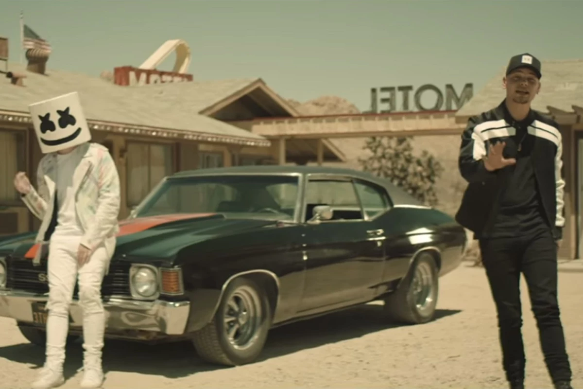 Kane Brown Marshmello Are On The Run In One Thing Right Video