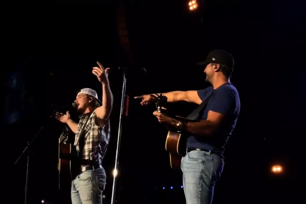 Luke Bryan Joins Morgan Wallen for ‘Whiskey Glasses’ Live [Watch]