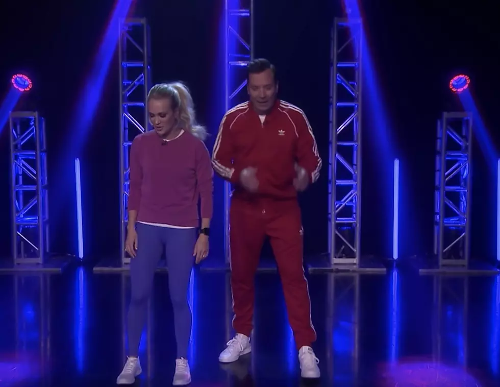 Carrie Underwood and Jimmy Fallon Compete in ‘Fittest of the Fit Challenge’ [Watch]