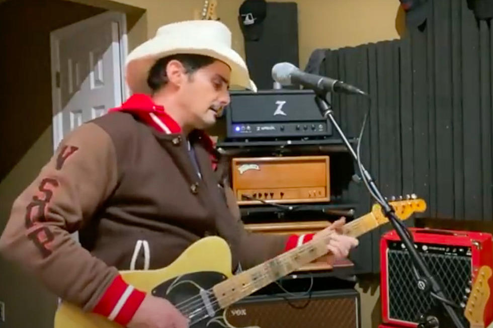 See Brad Paisley Perform ‘No I in Beer’ on ‘The Tonight Show,’ Straight From Isolation