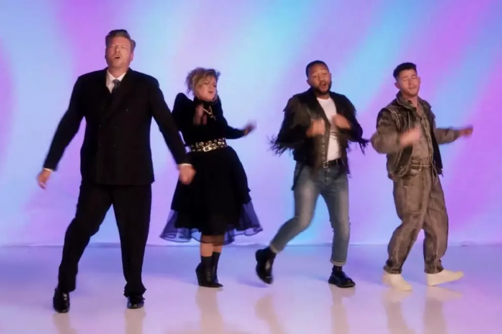 Blake Shelton, Fellow &#8216;The Voice&#8217; Coaches Bring Back the &#8217;80s With &#8216;Together Forever&#8217; [Watch]