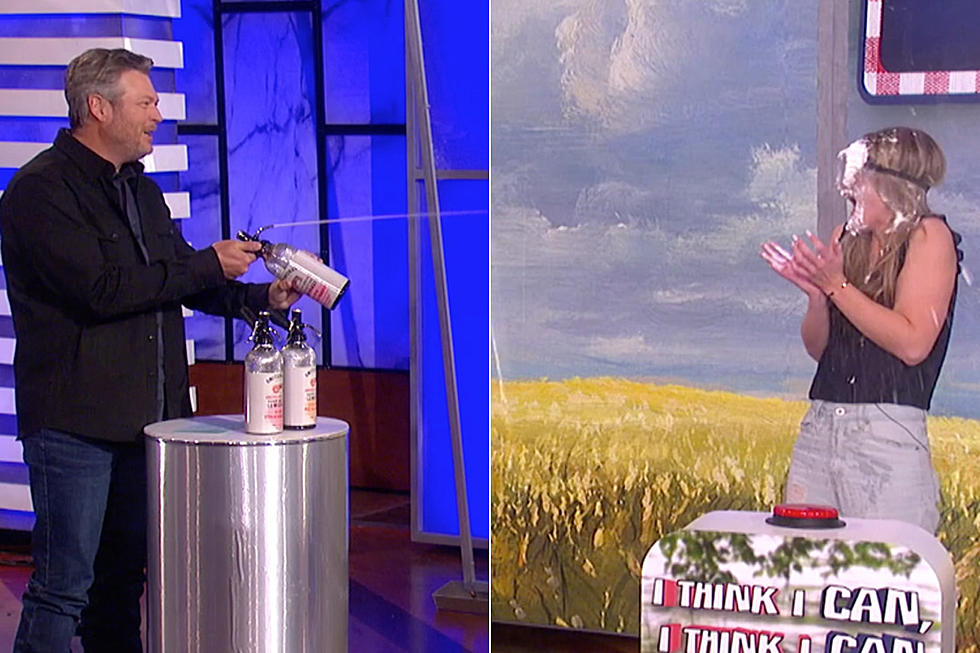 Blake Shelton Joins Ellen DeGeneres to Pie People [Watch]