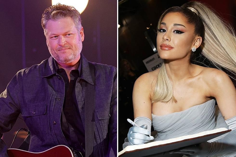 Blake Shelton Jokes Ariana Grande ‘Trashed My Album’ Released the Same Day as Hers