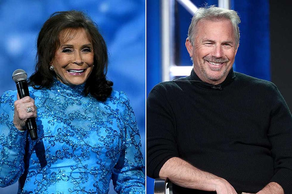 ‘Yellowstone’ Star Kevin Costner Visits With Loretta Lynn: ‘I’m a Huge Fan’