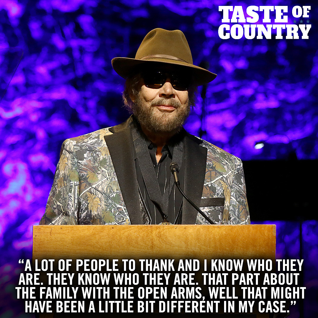 Hank Williams Jr.'s Country Hall of Fame Speech Was on Brand
