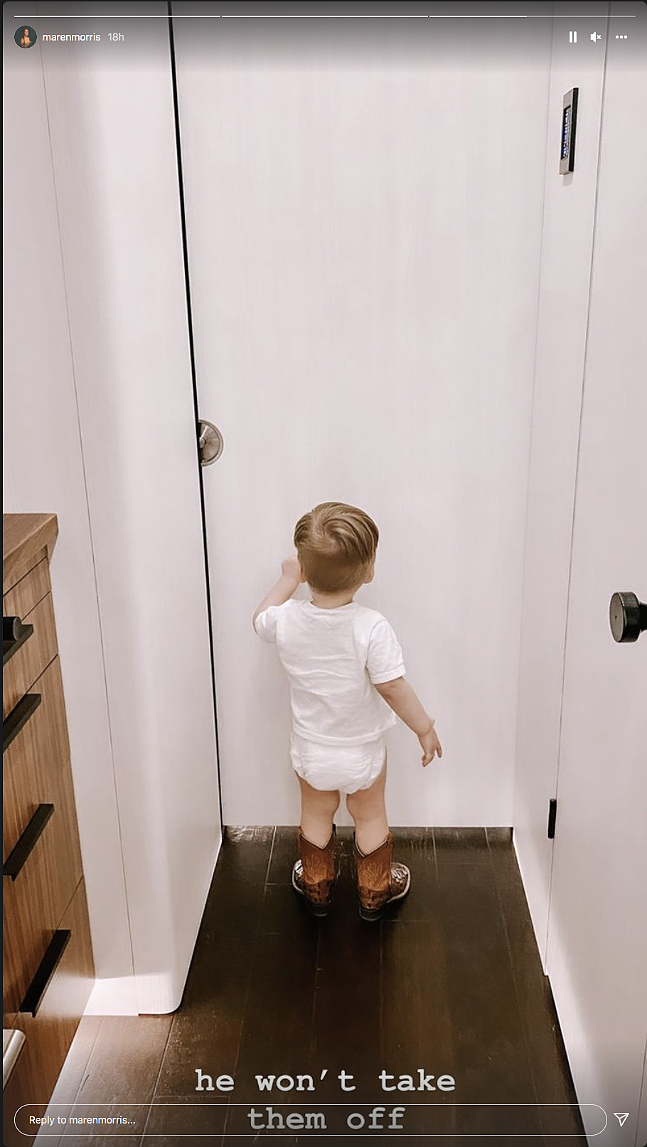 Maren Morris' Son Is So Cool in His First Pair of Boots [Pics]