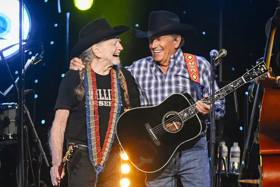 WATCH: George Strait Sings 'Happy Birthday' to Willie Nelson Live