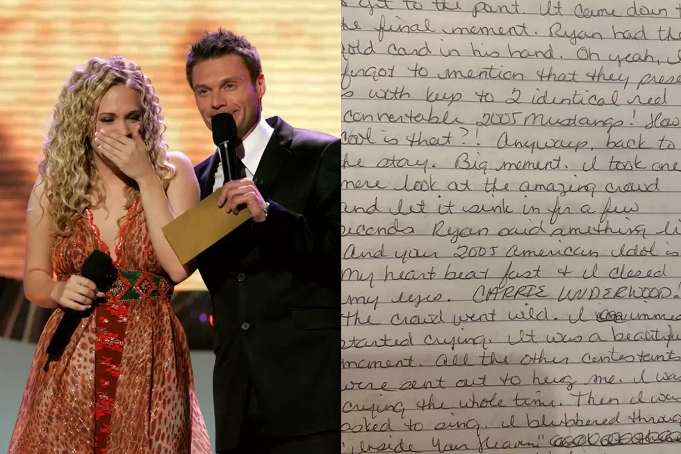 Read Carrie Underwood&#8217;s Journal From Her &#8216;American Idol&#8217; Win 17 Years Ago