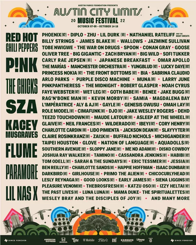 ACL Music Festival, Oct. 6-8 & 13-15, 2023