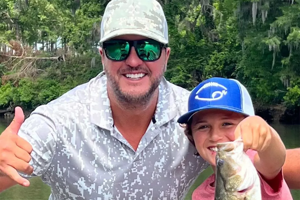 Luke Bryan’s Youngest Son, Tate, Just Caught His First Shoal Bass, and Dad Is So Proud