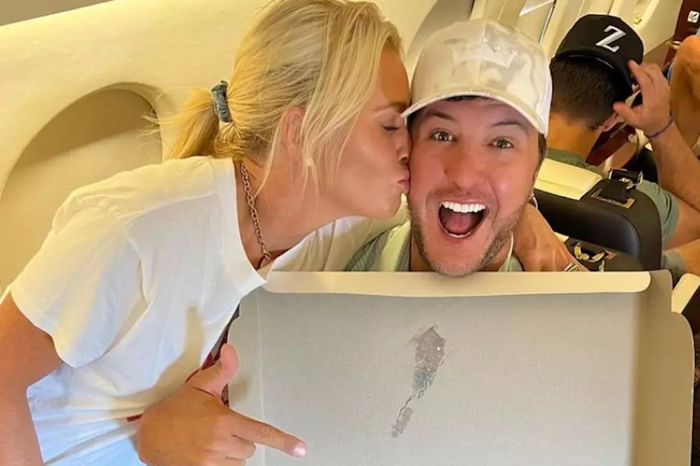 Luke Bryan’s Wife Put His Face — And His Two Lane Beer — On a Cake for His Birthday [Pictures]