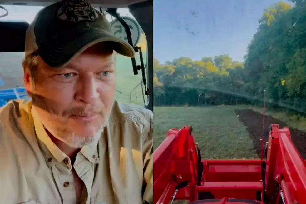 Farmer Blake Shelton Shares Tractor Video From ‘Out in the Middle’ of His Fields [Watch]
