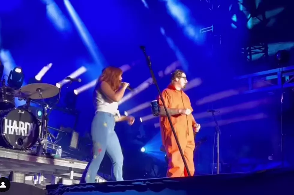 Hardy Dons an Orange Jumpsuit for Live Debut of &#8216;Wait in the Truck&#8217; at Seven Peaks Festival [Watch]