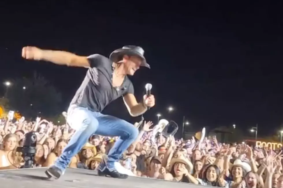 Tim McGraw Takes a Tumble Offstage, Hugs Fans While He's There