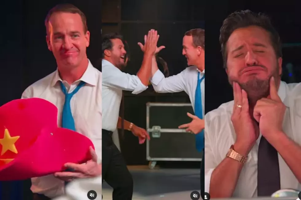 Luke Bryan and Peyton Manning Prep for the CMA Awards — What Could Go Wrong? [Watch]