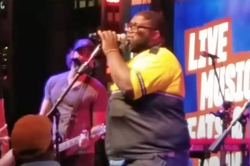Security Guard Covers 'Tennessee Whiskey,' Leaves Crowd Hollering