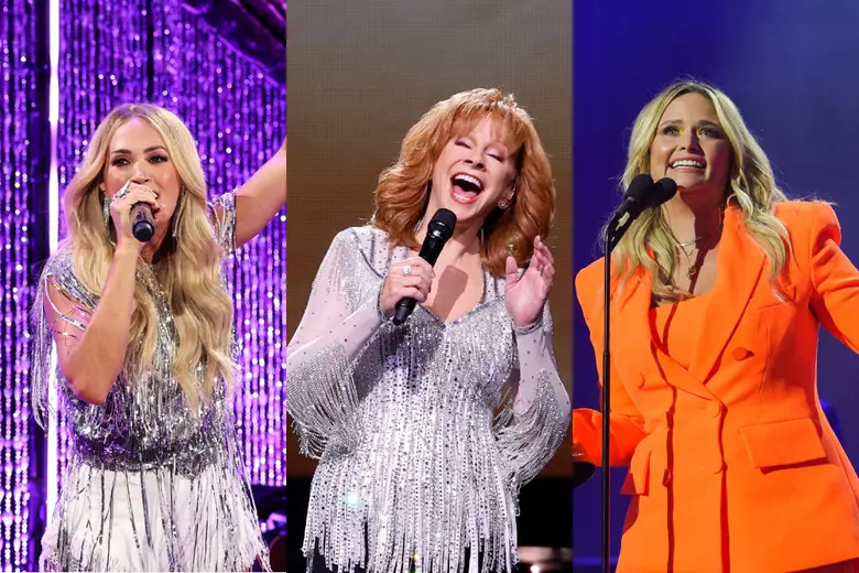 Carrie Underwood, Miranda Lambert & Reba McEntire Sparkle at CMAs