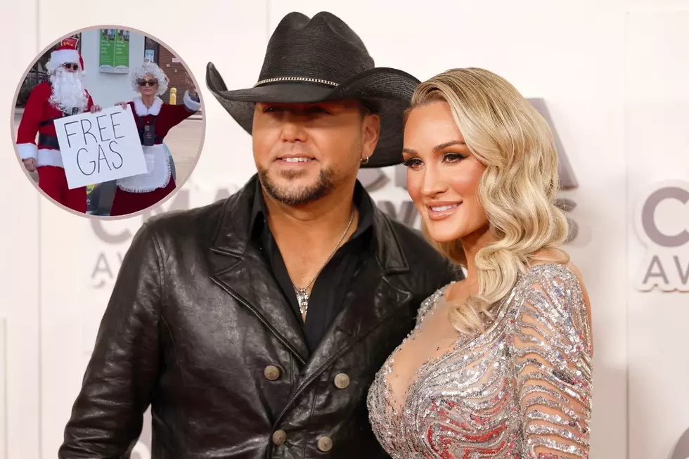 Jason Aldean + His Wife, Brittany, Spread Holiday Cheer — But There Was One Hilarious Catch [Watch]