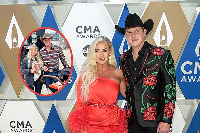 Jon Pardi + Wife Summer Step Out For a Family Walk After Welcoming Daughter Presley [Photo]