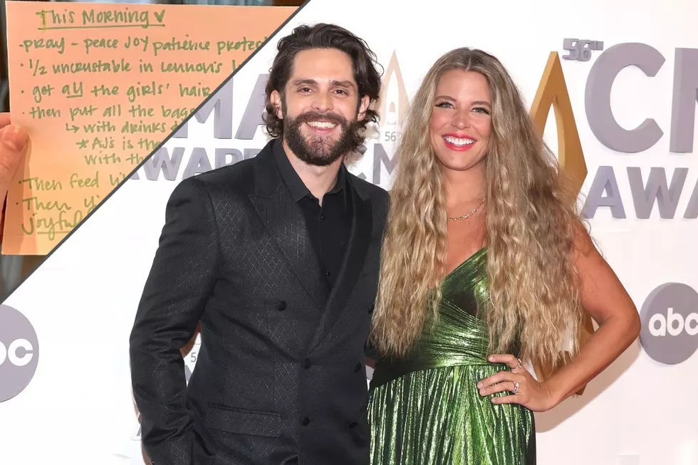 Thomas Rhett Is Alone With His Four Kids, So Wife Lauren Left Him This Note